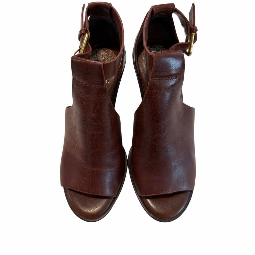 Vince Camuto size 6.5 high heel brown sandals shoes - Picture 2 of 6